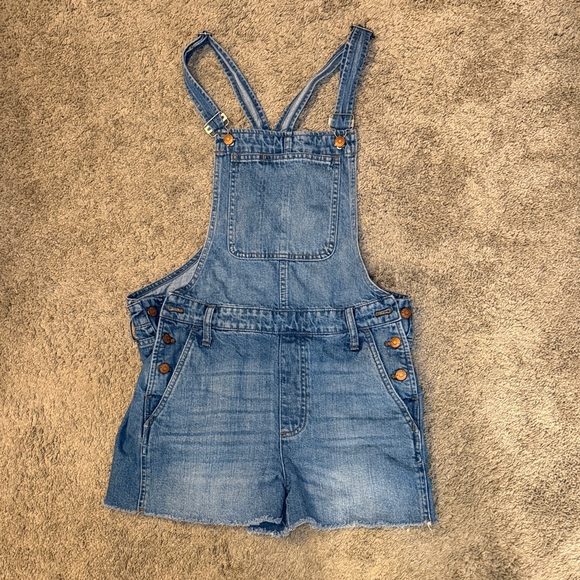 Madewell Denim - Madewell Blue Denim Short Overalls